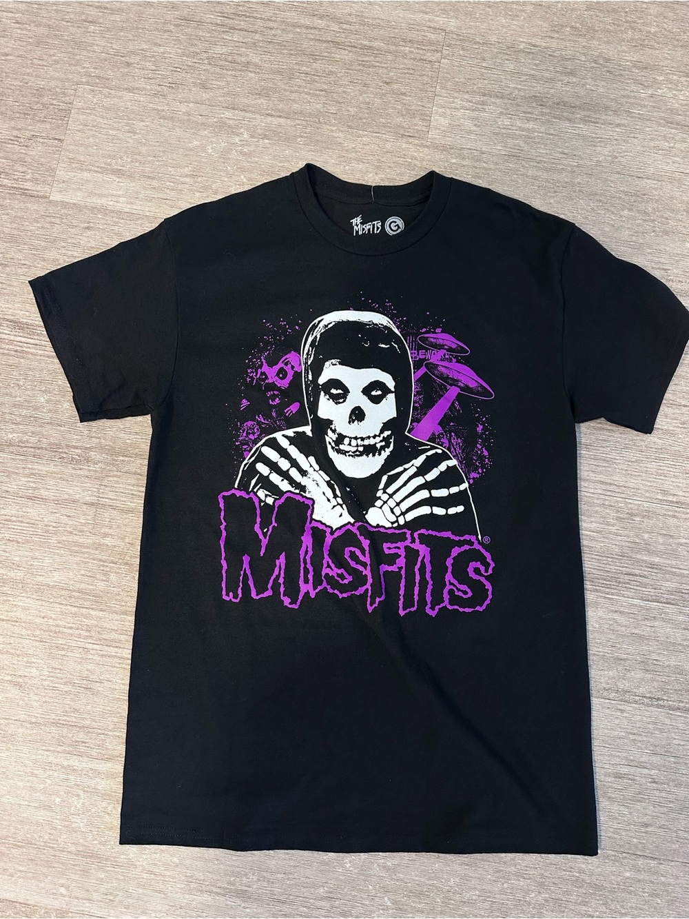 Misfits Black & Purple Graphic Band T-Shirt Size M